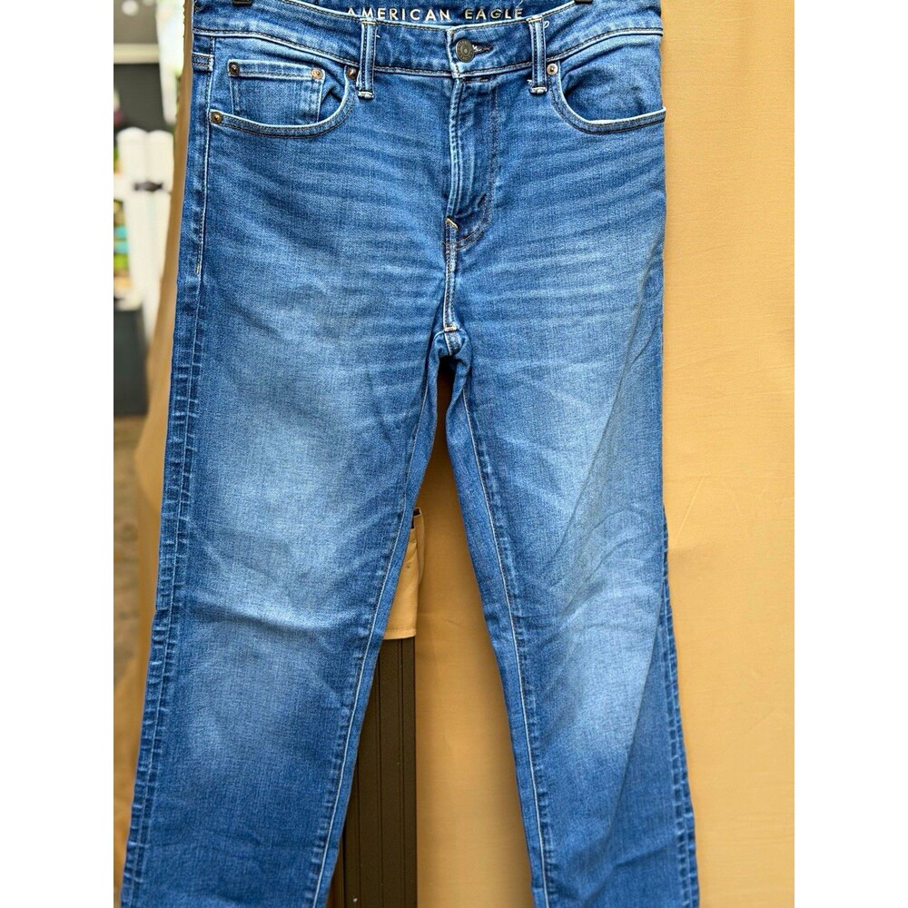 American Eagle AirFlex+ Bootcut Jeans Men's Slim Fit Blue Medium Wash Stretch